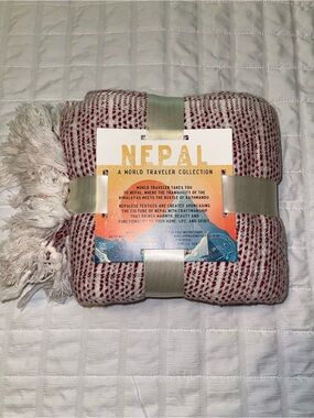 Nepal A World Traveler Collection- 80/20 Wool Acrylic Blanket